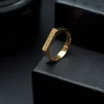 Gold Signet Bar Ring